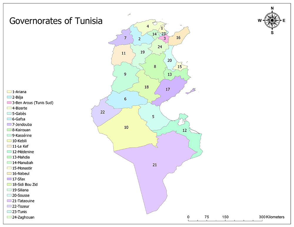 GOVERNORATES OF TUNISIA