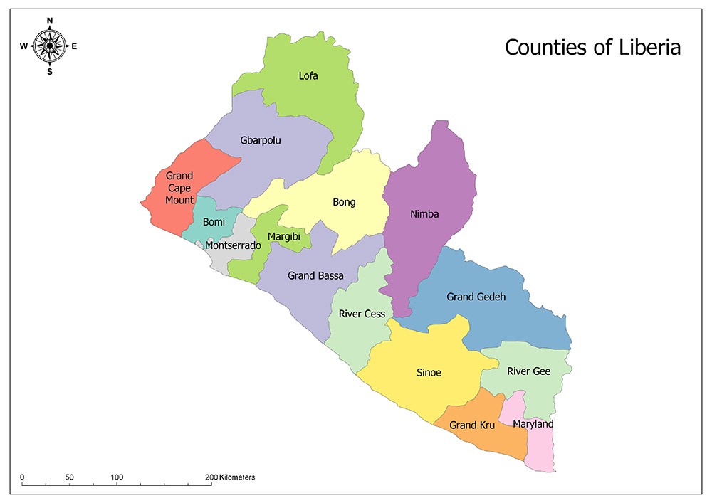 counties of Liberia