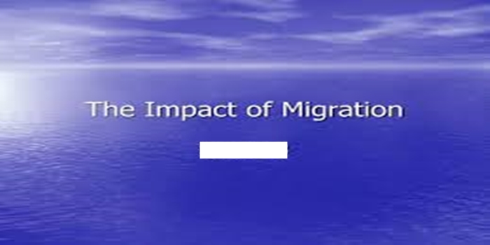 The Economic Impact of Migration