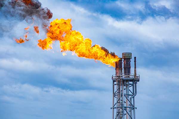 Natural gas is a hydrocarbon mixture consisting primarily of saturated light paraffins such as methane and ethane, both of which are gaseous under atmospheric conditions.